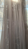 Purple A-Line V Neck Tulle Lace Long Prom Dress Gorgeous Evening Dress HZ1024