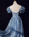 A-Line Sweetheart Neck Tulle Sequin Long Prom Dress Exquisite Birthday Dress HZ1024