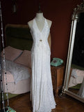 Mermaid V-neck Velvet Chiffon Prom Dress HZ1024