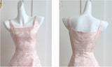 A-Line Vintage Butterfly Embroidered Satin Prom Dress Birthday HZ1024