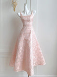 A-Line Vintage Butterfly Embroidered Satin Prom Dress Birthday HZ1024