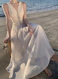 V-neck A-Line Cute Birthday Prom Dress HZ1024