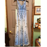 Gradient Purple Sheath Halter Neck Satin Prom Dress with Beaded Appliques HZ1024