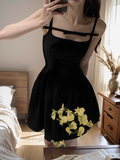 high-end sling sweet bow dress HZ1024