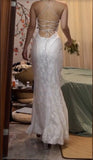 Elegant Spaghetti Strap Mermaid Long Prom Dress Simple Wedding Party Dress HZ1024