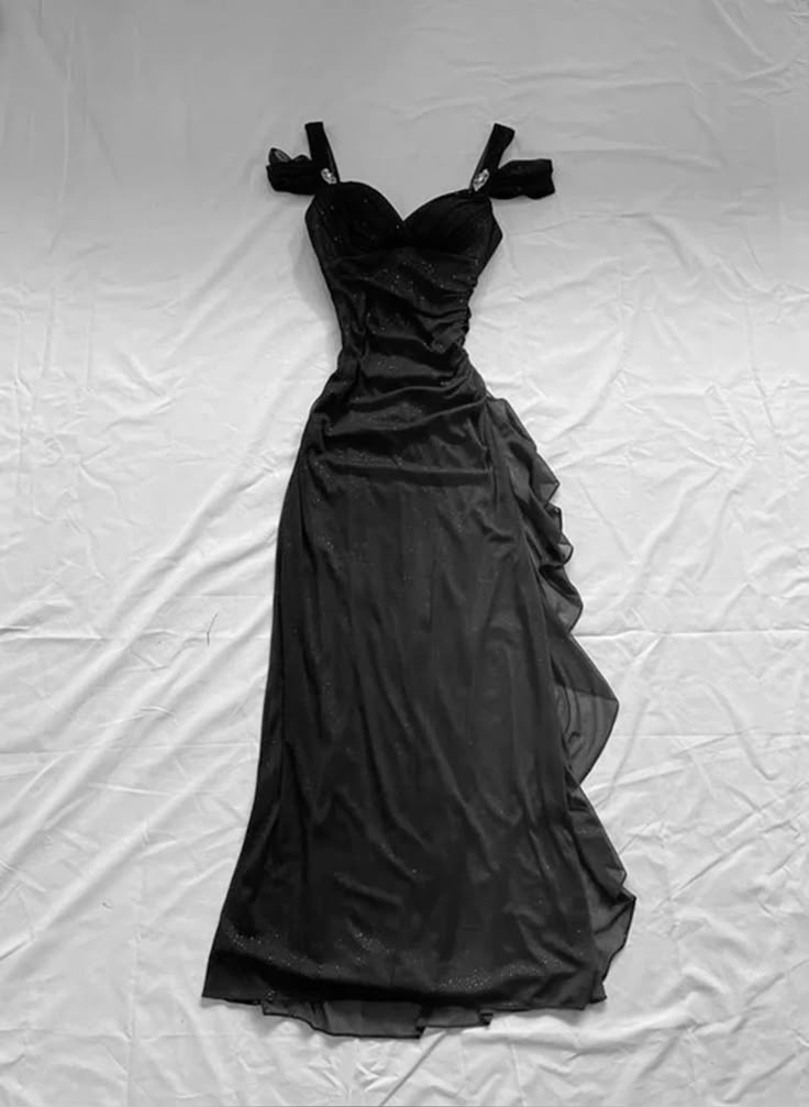 Party Dresses Under $160??Elegant Purple Glitter Ruffled Chiffon Prom Dresses HZ1024