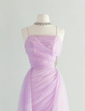 Pink Spaghetti Strap Tulle Short Prom Dress Homecoming Dress HZ1024