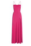Lilac Dresses Gowns Evening Dresses Spaghetti Straps Long Prom Dress Satin Formal Party Dress HZ1024
