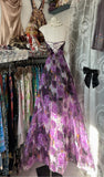 Printed A-Line Temperament Sweetheart Neck Backless Party Dress Strapless Birthday HZ1024