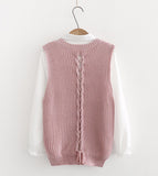 Preppy Sleeveless Sweater HZ1024