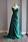 Green Sweetheart Neck Mermaid Long Prom Dress Gorgeous Formal Evening Dress HZ1024