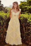 Blue Sweetheart A-Line Prom Dress & Wedding Dress??- Elegant Chiffon Ruffled Birthday Party Dress HZ1024