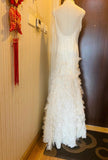 Retro Glam Mermaid Gown ¨C Sparkling ??Beaded,Sequins White Chiffon Prom Dress for Formal Events & HZ1024