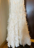 Retro Glam Mermaid Gown ¨C Sparkling ??Beaded,Sequins White Chiffon Prom Dress for Formal Events & HZ1024