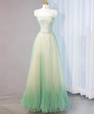 Fairy Style Ball Gown for Birthday&Quinceanera-Sparkling Diamond A-line Tulle Evening Dress HZ1024