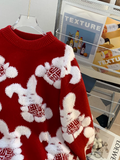 bunny jacquard new style sweater HZ1024