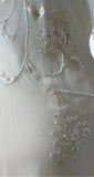 Fairytale White Chiffon Short Prom Dress Vintage Applique Beading Party Dresses HZ1024