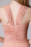 Blush Pink Prom & Wedding Dress-Sweet 16 Chiffon Evening Gown for Graduation & Quinceanera HZ1024