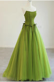 ??Fairytale Tulle Ball Dress for Wedding & Birthday - Strapless A-line Evening Dress HZ1024