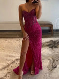 Sequins Mermaid Prom Dress With Beading HZ1024