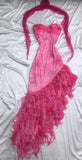 Princess Style Beaded Chiffon Prom Dress for Party Glitter 90s Retro A-Line Evening Gown HZ1024
