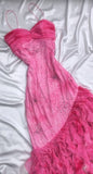 Princess Style Beaded Chiffon Prom Dress for Party Glitter 90s Retro A-Line Evening Gown HZ1024