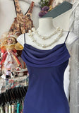Gradient Midnight Purple Mermaid Spaghetti Strap Chiffon Long Prom Dresses Backless Evening Dress HZ1024