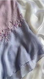 Purple Spaghetti Straps Sheath Sparkling Beaded Chiffon Short Prom Dresses Applique Party Dresses HZ1024