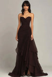Mermaid Dark Green Sweetheart Tulle Long Prom Dresses Formal Evening Dresses with Rufflest HZ1024