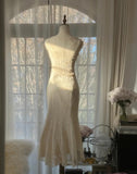 White V-neck Chiffon Lace Applique Short Party Dress Elegant Bridesmaids Dress Homecoming Dress HZ1024