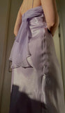 Lilac Spaghetti Straps Sheath Ball Dress Vintage Satin Evening Dress HZ1024