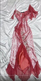 Hot Pink Spaghetti Strap Bodycon Sequin Party Dress Prom Dresses with Slits HZ1024