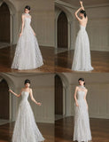 Strapless Tulle Applique A-Line Wedding Dress HZ1024
