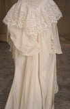 Tulle Lace Strapless Two-piece Evening Dress Simple Wedding Dress HZ1024