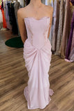 Strapless Chiffon Mermaid Long Evening Dress HZ1024