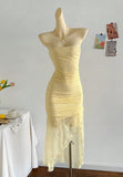 Royal Blue Lace Bodycon Short Party Dress Strapless Backless Evening Dress HZ1024