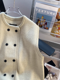 Breasted Knitted Vest Sweater HZ1024