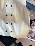 Breasted Knitted Vest Sweater HZ1024