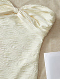 Sexy Strapless Chiffon Bodycon Party Dress with Slits HZ1024