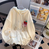loose hooded cardigan sweater HZ1024