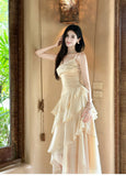 Spaghetti Straps 16th Birthday Outfits Chiffon A-Line Short Prom Dresses Sweet Homecoming Dress HZ1024