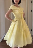 Yellow A-Line Fashion Dress HZ1024
