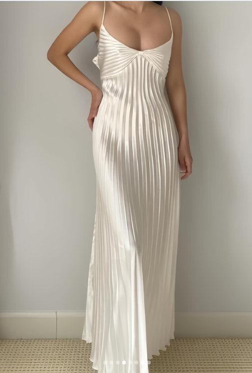 Champagne Spaghetti Straps Guest Dresses Sheath Pleated Chiffon Fashion Prom Dress with Backless HZ1024