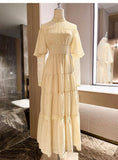 Palace Style Lace Chiffon Prom Dresses Fairytale Birthday Evening Gowns HZ1024