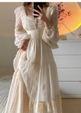 Palace Style Lace Chiffon Prom Dresses Fairytale Birthday Evening Gowns HZ1024