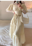 Palace Style Lace Chiffon Prom Dresses Fairytale Birthday Evening Gowns HZ1024