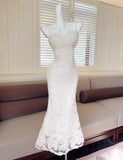 Elegant 3D Flower Embroidery Spaghetti Straps Mermaid Birthday Party Dress HZ1024