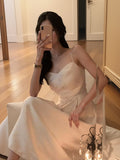 Satin A-Line Slip Dress HZ1024