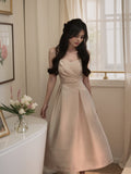 Satin A-Line Slip Dress HZ1024