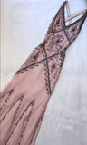 V-neck Chiffon Sheath Beaded Prom Dresses HZ1024